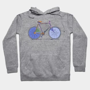 Bike in Purple Hoodie